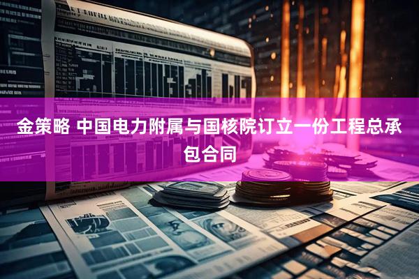 金策略 中国电力附属与国核院订立一份工程总承包合同